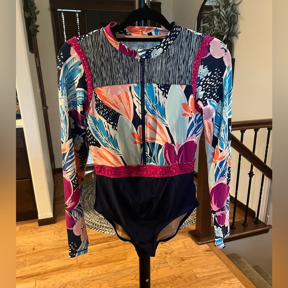 Athleta Swim Athleta Girl Long Sleeve Swim Suit Xxl6 Paradise